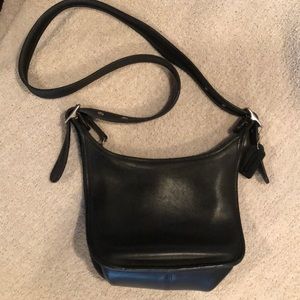Coach black leather purse.